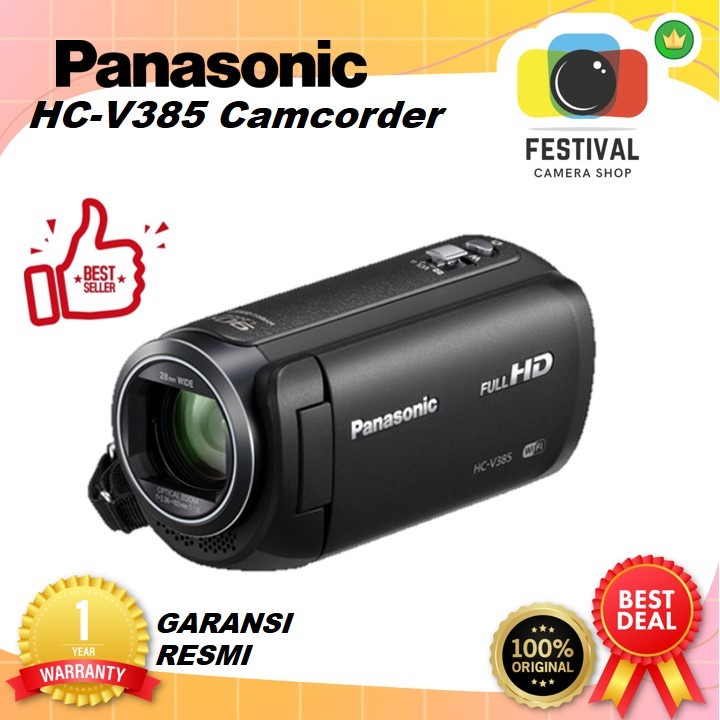 Panasonic V385 Panasonic HC-V385 Camcorder GARANSI RESMI