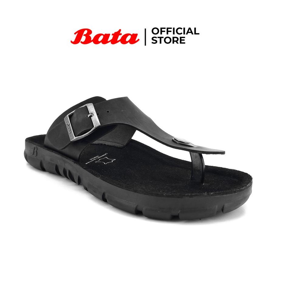 Stok Terbaru Bata Sandal Pria Energyzer Black - 8736177