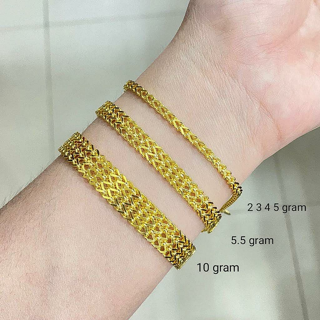 Rantai tangan gelang tali anak dan dewasa emas asli kadar 70% 700 750 75% milano victory double triple gold kuning victori pria wanita 4 5 10 gram gr g