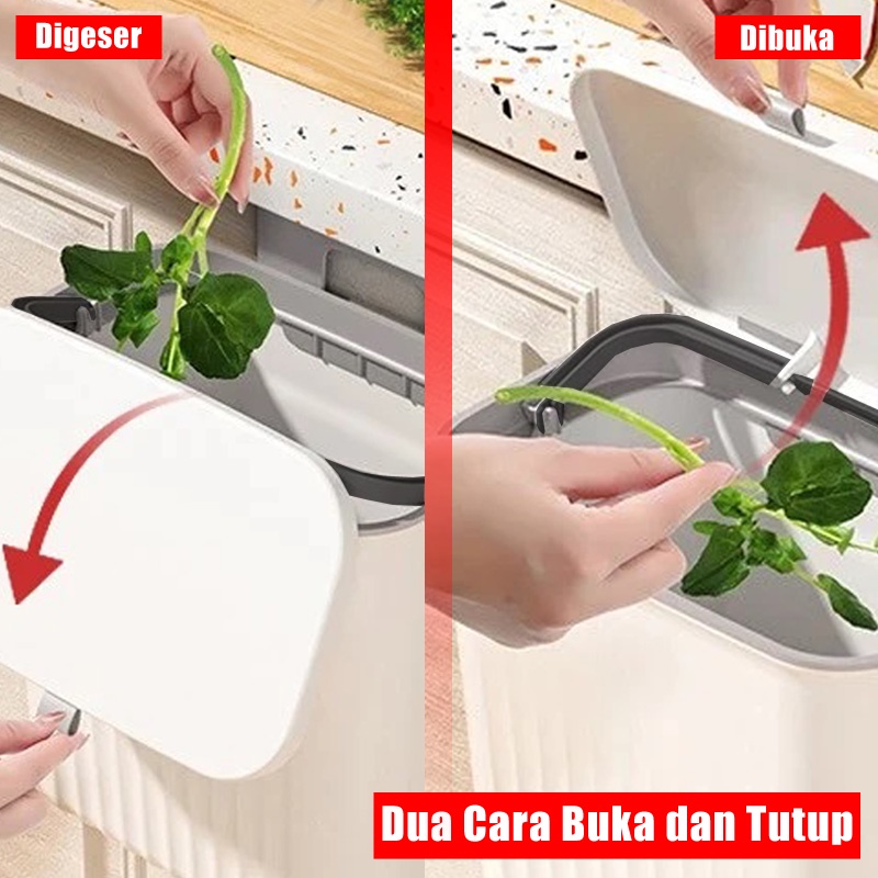 Tempat Sampah Dapur Trash Bin Kitchen di gantung dengan 3 varian warna