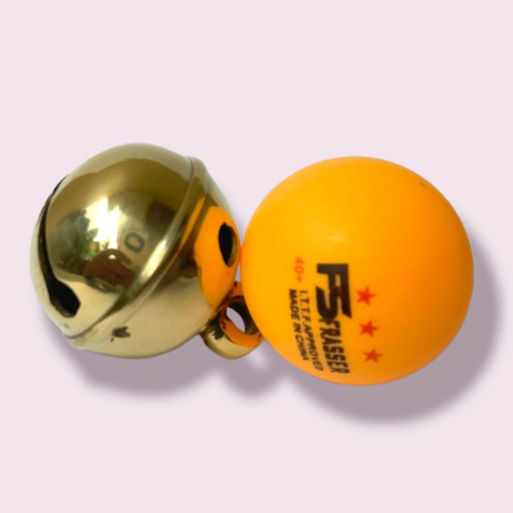 Lonceng Bulat Klintingan Kuningan no8 4cm Super Jumbo Kerincingan