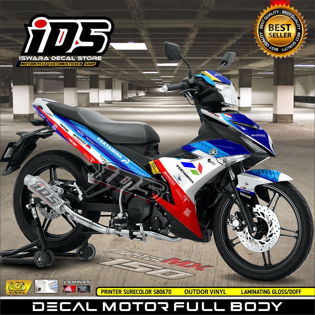 Decal Mx King 150 Full Body Stiker Mx King Old Full Body Dekal Mx King 150 Mandalika