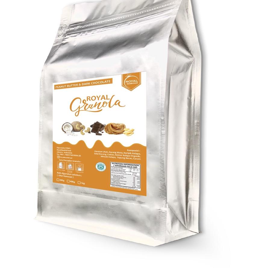 

➴ ROYAL Granola 1 KG PEANUT BUTTER & DARK CHOCOLATE ➫