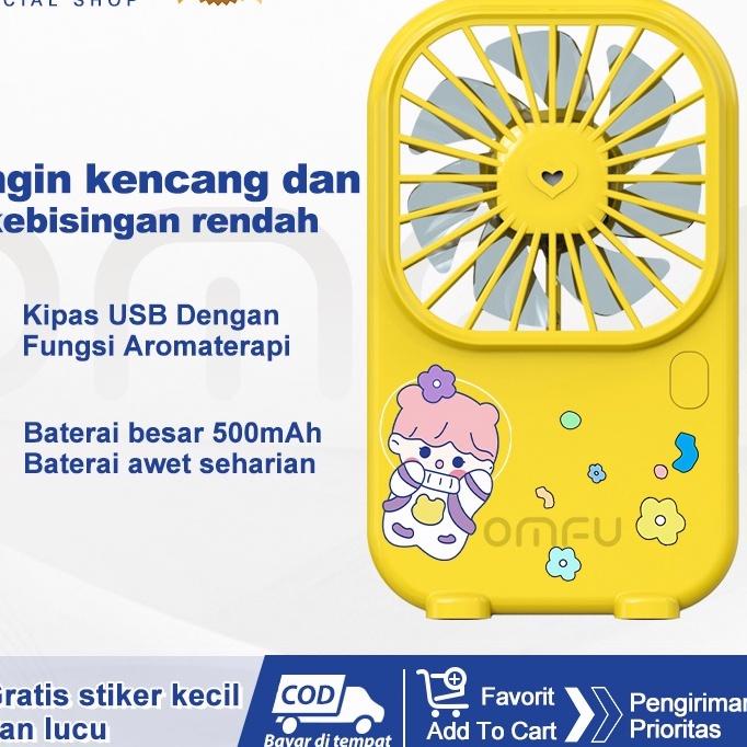 ♀ Omfu Kipas Angin Mini Kipas Aromaterapi Spray Kipas Angin Murah Portable Air Diffuser Aromatherapy