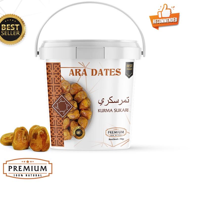 

► Kurma Sukari Ember 750gr PREMIUM KEMTAN ARA DATES Original ✮