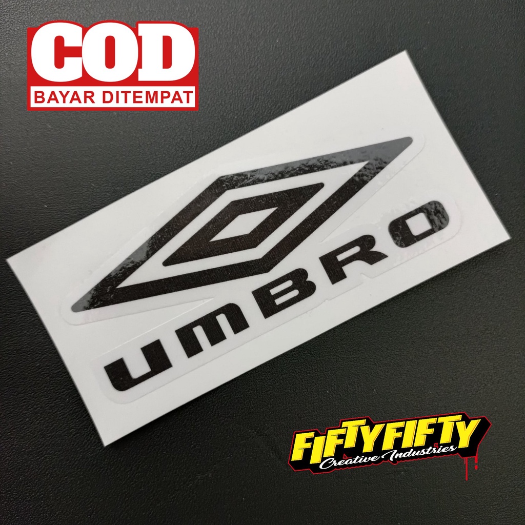 Stiker Print Cut Plesetan Umroh UMBRO Stiker Printing Laminasi Glossy Stiker Motor Mobil Helm Sudah Membentuk Pola Desain