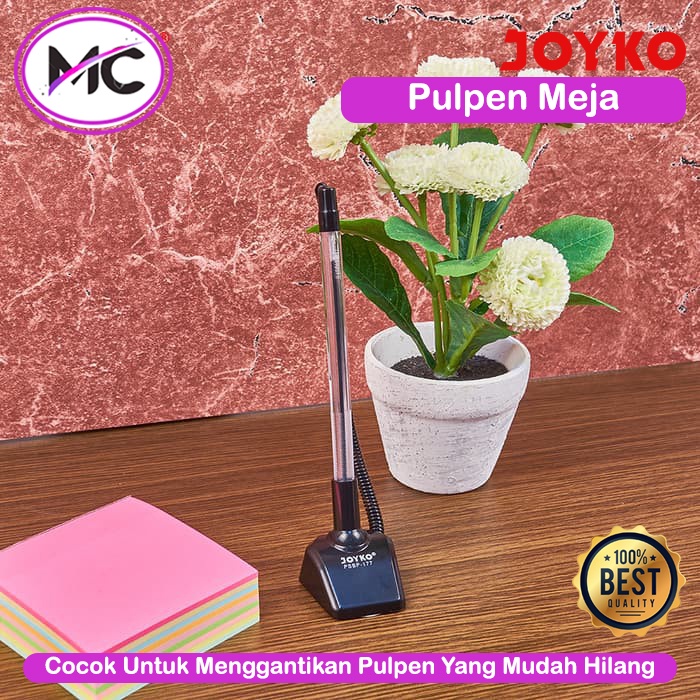 Pulpen Meja Tempel Joyko Original Stand pen Bolpoin Kantor Balpen Spiral Ballpoint Kasir Desk Pen