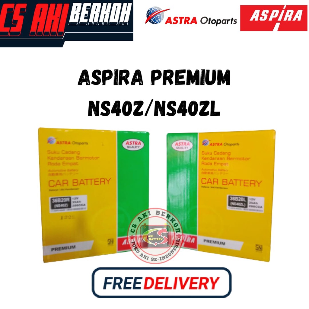 AKI MOBIL ASPIRA PREMIUM NS40Z/ZS40ZL (36B20R/36B20L)