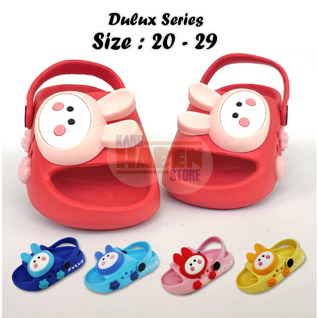 Habenkids Sandal Anak Lucu Bayi Balita Cewek Cowok Karakter 3D Kelinci 508KLC