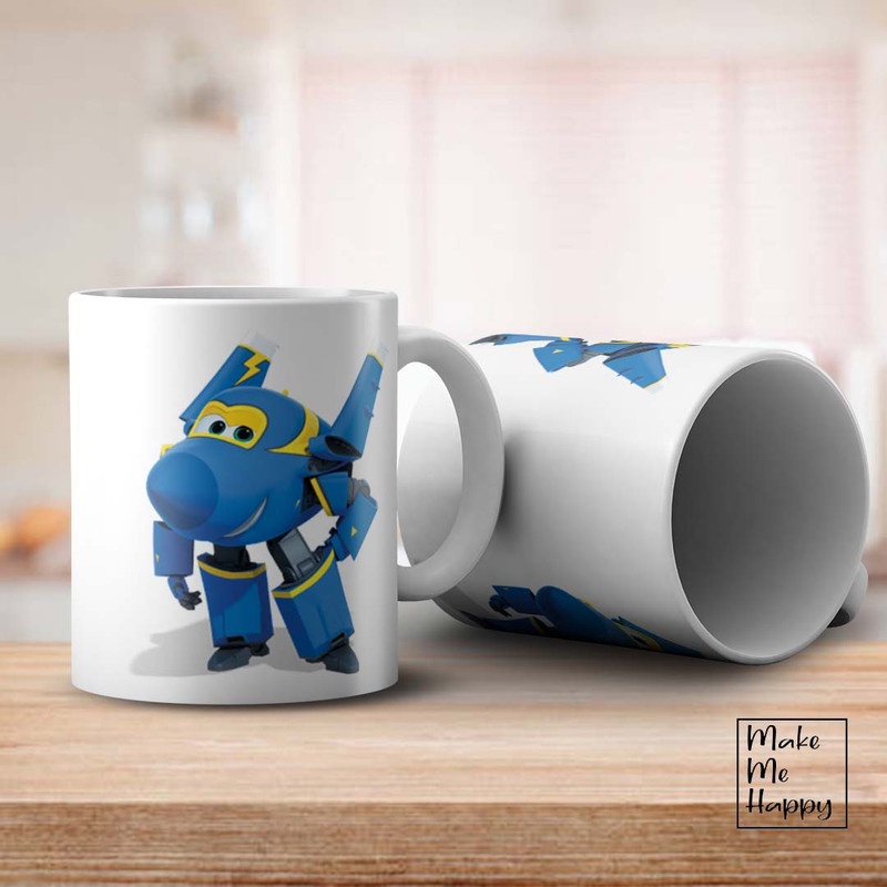 Mug Gelas Super Wings Jerome Biru V1