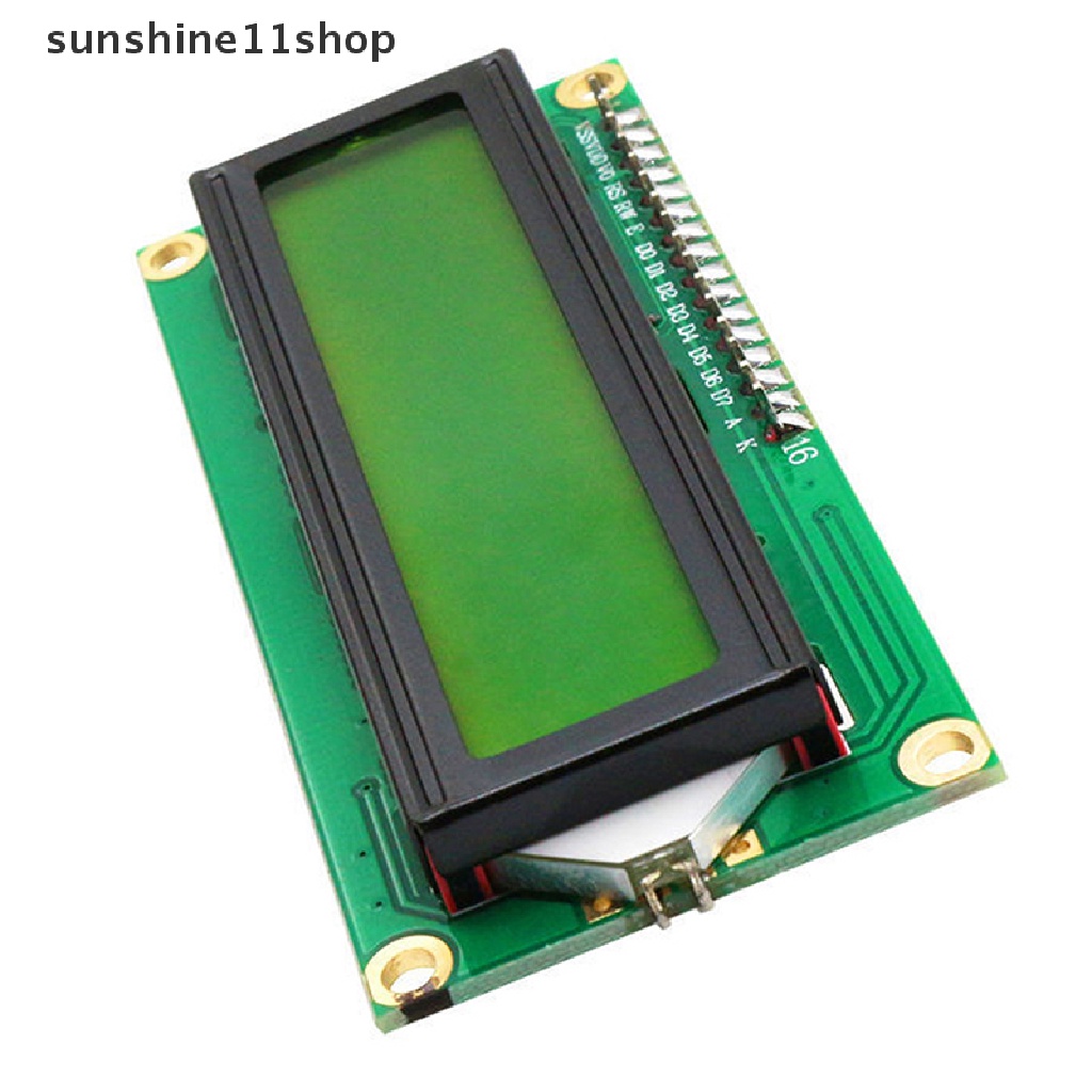 Sho MJT IIC/I2C 1602modul Kuning Layar Hijau LCD Display Module Controller Board Backlight Kuning Sudut Pandang Lebar Kontras Tinggi N