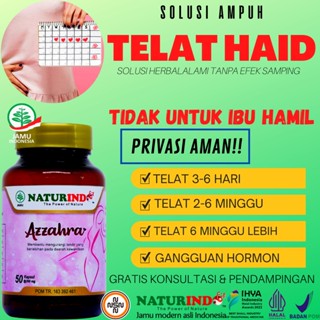 Image of Obat telat datang bulan pelancaran haid pelancar haid keputihan terlambat datang bulan jamu lancar haid manjakani azzahra naturindo