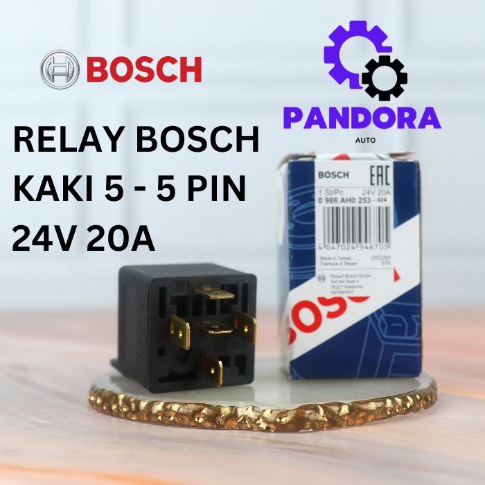 RELAY BOSCH 5 PIN 24V 20 AMPERE BOSCH ORIGINAL