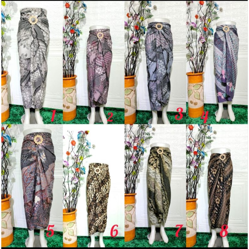 Rok span motif seroja//rok lilit batik motif terbaru//rok lilit remeja//rook kebaya