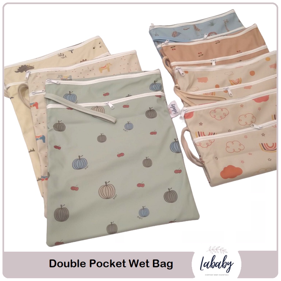 Lababy Double Pocket Wet Bag | Pouch Serbaguna