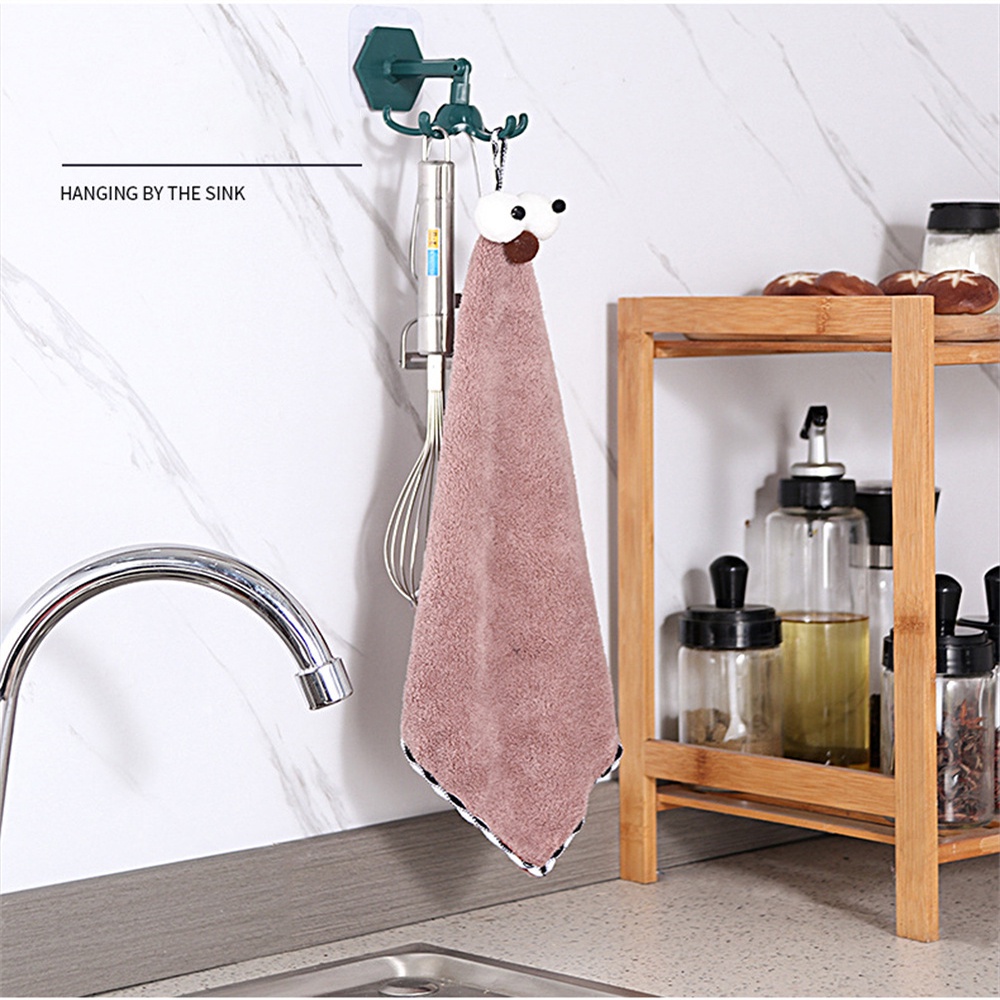 ღ 360 ° Berputar Dapur Gadget Bracket Mandi Diputar Lima Cakar Dinding Mount Gantungan Pakaian Lubang-Gratis dapur Penyimpanan Rak Organizer Aksesoris