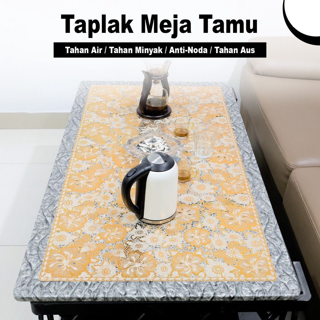 [DEASTORE] TAPLAK MEJA PERSEGI - TAPLAK MEJA PLASTIK PVC - COVER MEJA ANTI AIR &amp; OILPROOF