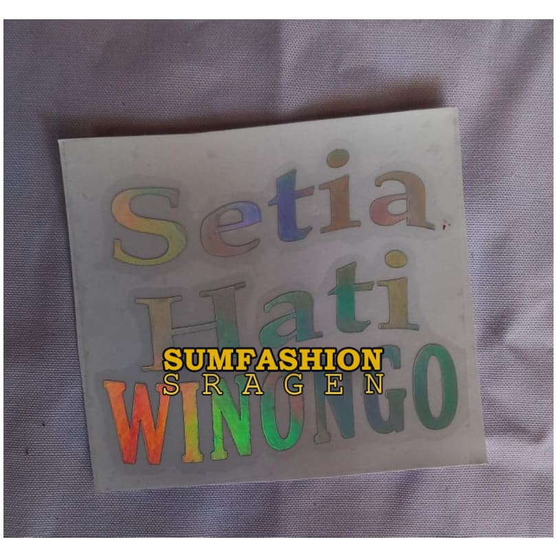 [COD] Sticker timbul - Stiker PSHW/SH winongo/SH/pencak silat PSHW