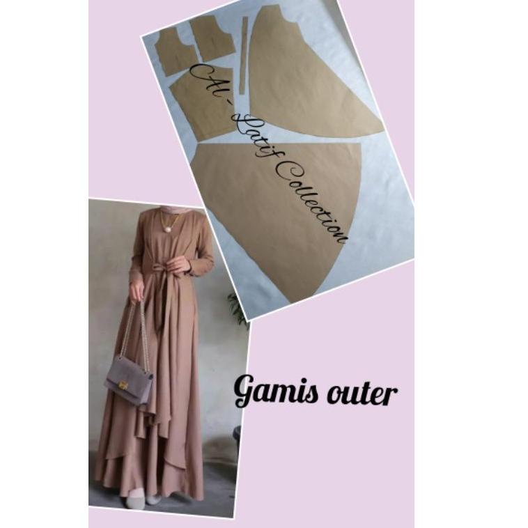 A34 pola instan / pola jiplak GAMIS OUTER NEW ARRIVAL ち