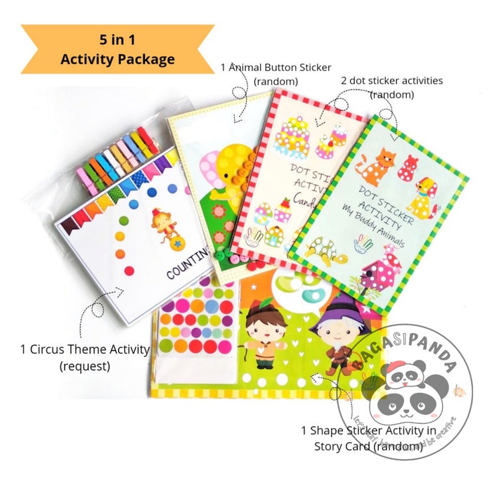 

Parsel Ramadan Mainan Aktivitas Anak Kegiatan Bermain Dirumah - 5 in 1