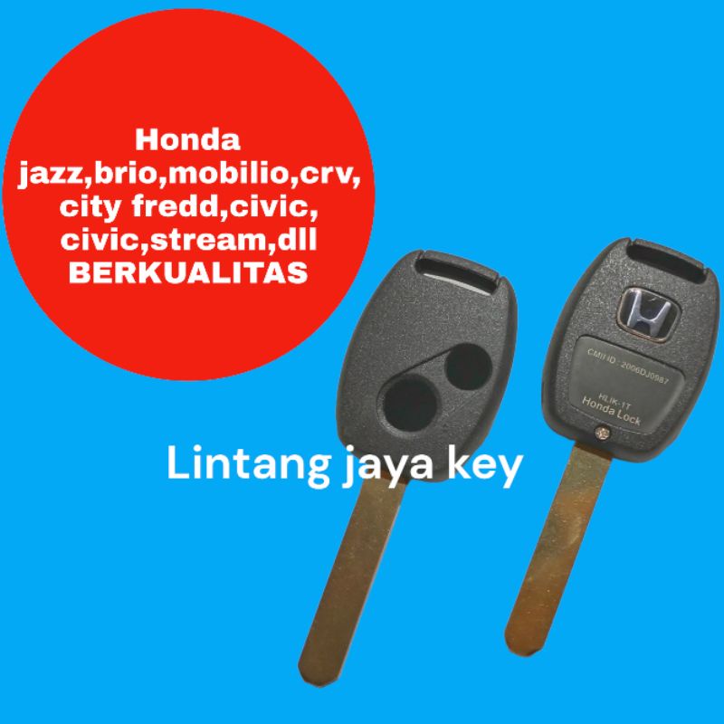 duplikat kunci mobil honda jazz brio mobilio crv city civic stream (bahan istimewa)
