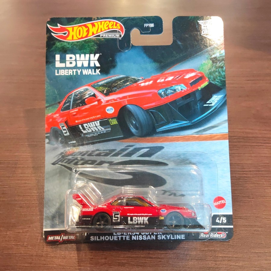 HOTWHEELS PREMIUM LB-ER34 SUPER SILHOUETTE NISSAN SKYLINE R34