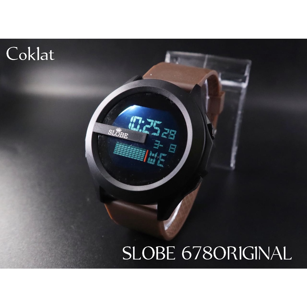 Jam tangan sporty pria digital SLOBE original | Jam tangan cowok Keren Watter resistant