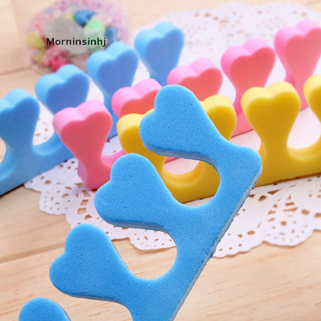 Mornin 10x Busa Spons Lembut Pemisah Jari Kaki Nail Art Salon Pedicure Manicure Tool id