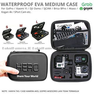 Tas Action Camera EVA Waterproof Medium Case For GoPro / Xiaomi Yi / DJI Osmo / Insta / Brica BPro / SJCam / Akaso / Kogan 4k