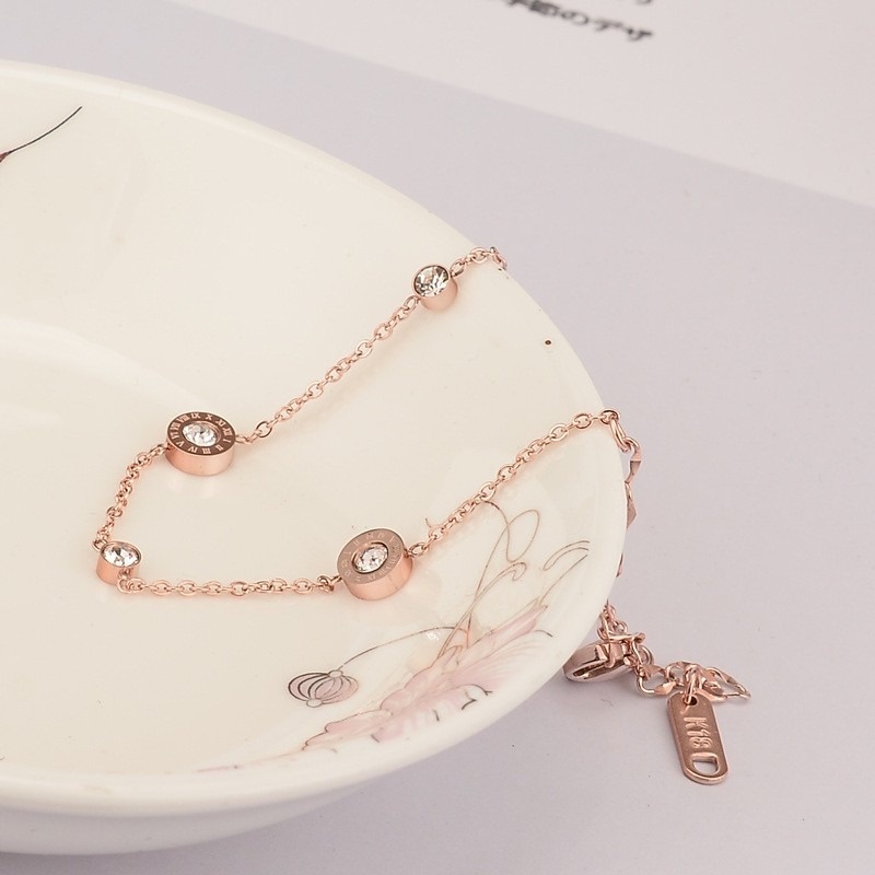 Gelang Warna Rose Gold Gaya Eropa Amerika