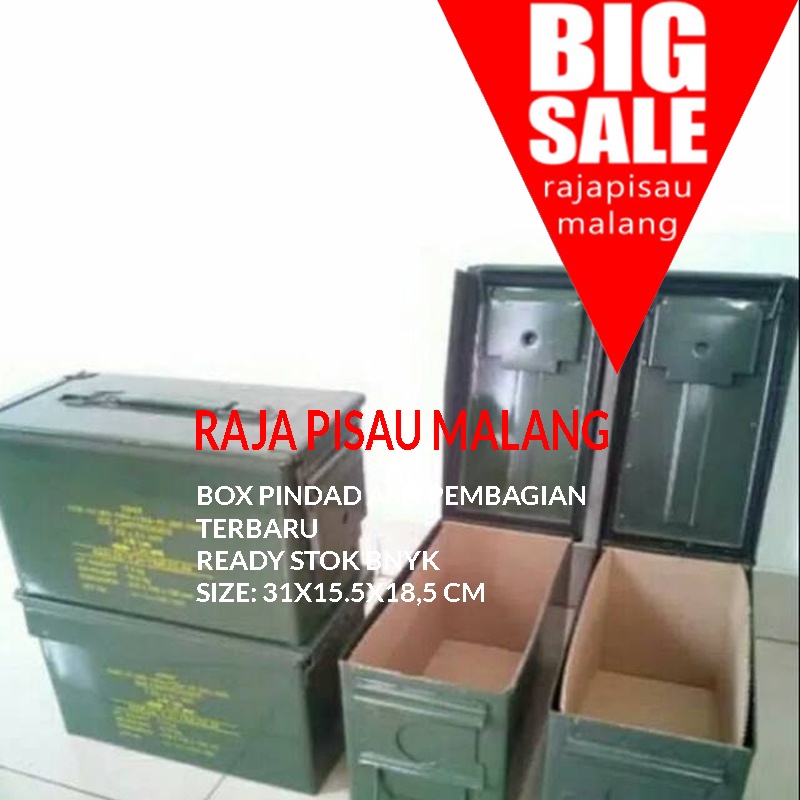 BOX kotak besi multifungsi bekas peluru Pindad serbaguna Termurah di Shopee