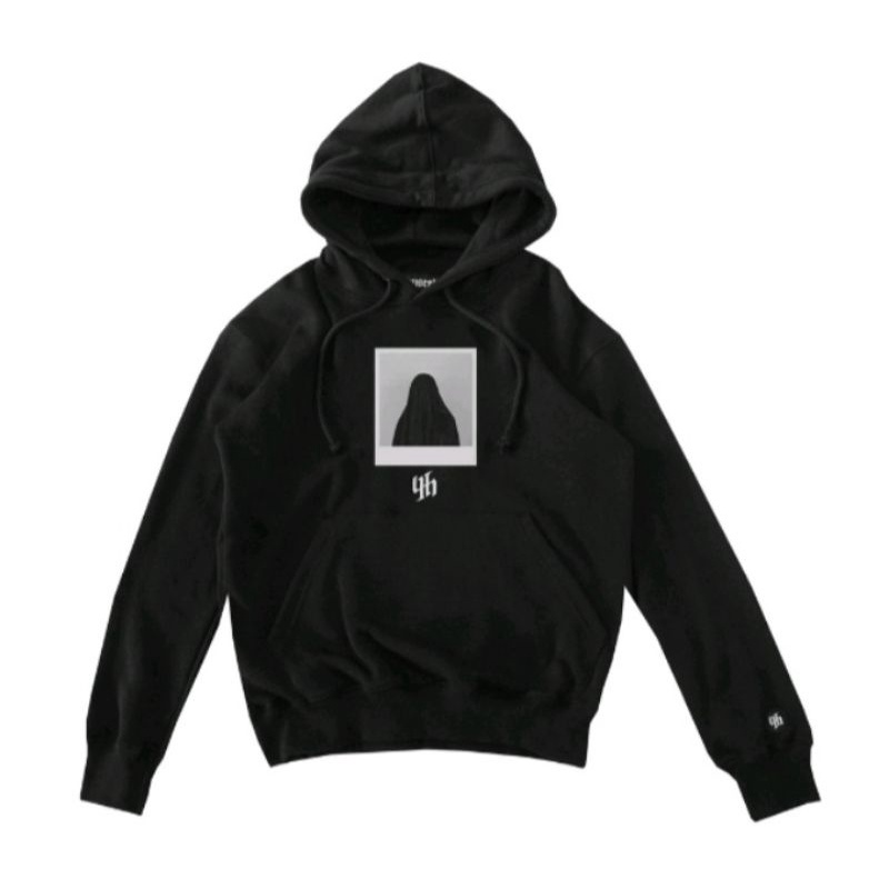 HUSTED LIZED BLACK HOODIE