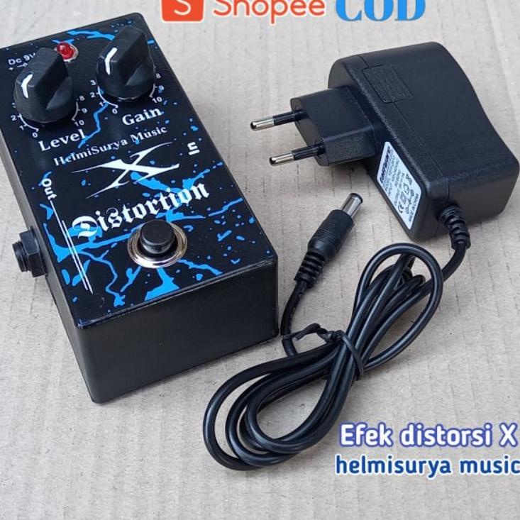 Super Promo Efek gitar - Efek distorsi X plus Adaptor