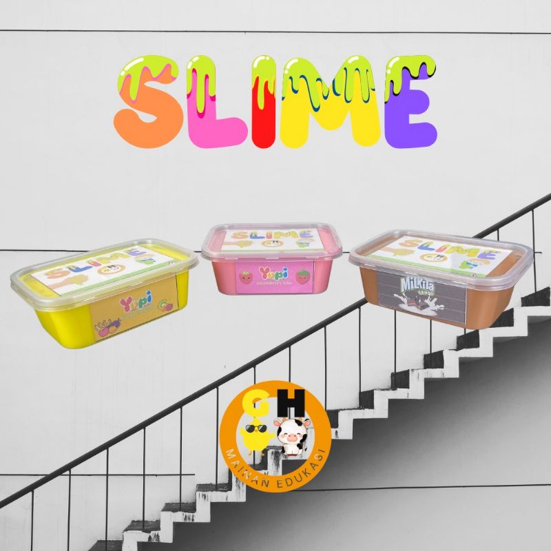 Mainan Slime Candy 200ml BONUS Slime Activator Tofu Slime Jiggly by GHEduPlay