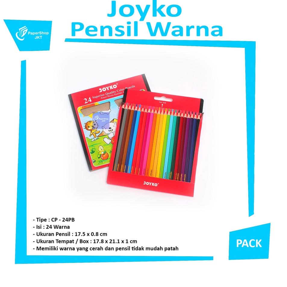 

Dapatkan Sekarang JOYKO - Pencil Color CP-24PB Pensil Warna 24 - Set