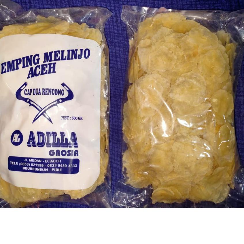 

➫ Emping Aceh Kualitas Super Emping Grade A Super Tipis Melinjo Aceh 500 gr gram gurih renyah ➦