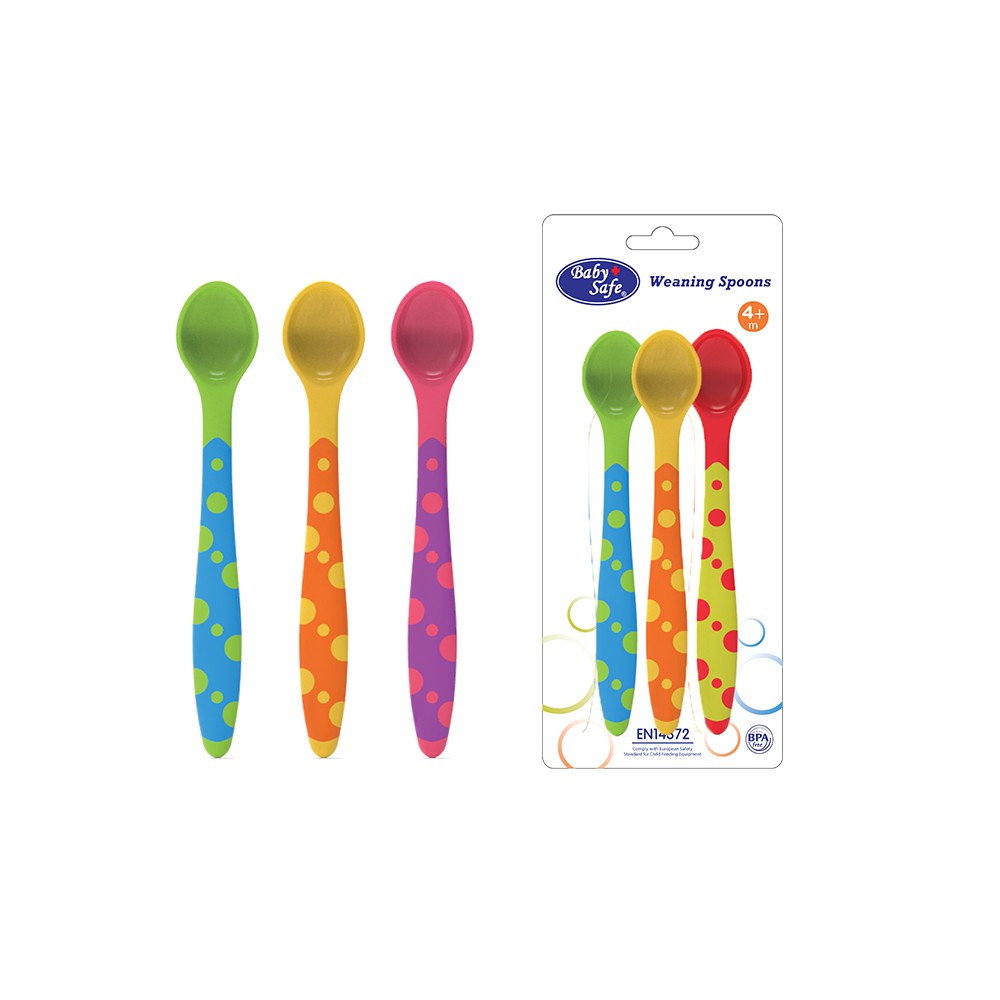 Baby Safe BS351 Weaning Spoon / Sendok Makan Bayi