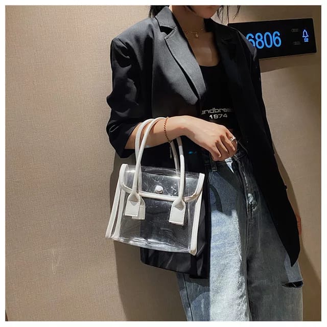 Tas mika korea HIKARI - Handle bag transparan - Tas wanita mika - Tas wanita murah