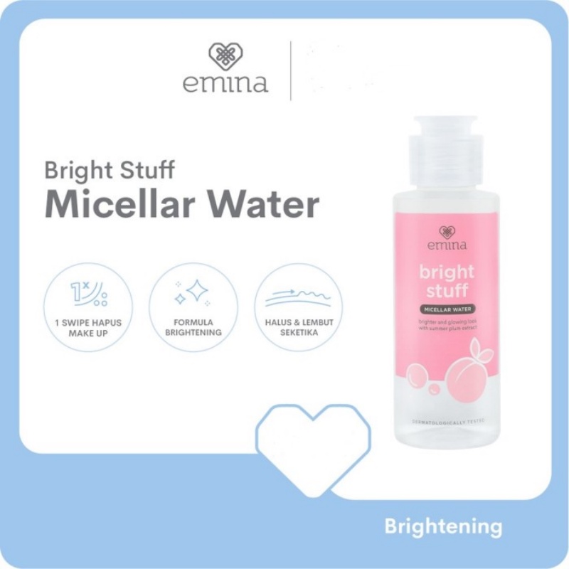 EMINA Bright Stuff Micellar Water 50ml - Amaze_Kosmetik