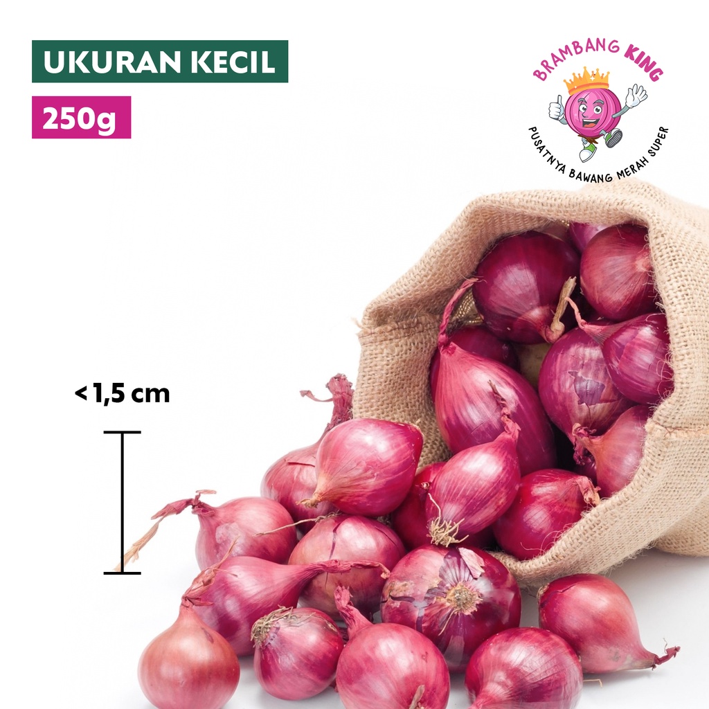 

Bawang Merah Ukuran Kecil KUALITAS SUPER 250g