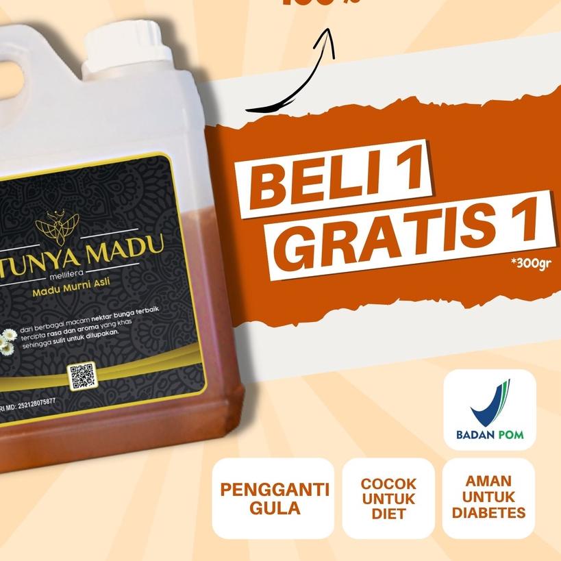 

♀ Murni Asli 1KG 500GR Ratunya Mellifera Dorsata Natural Pure Raw Honey ™