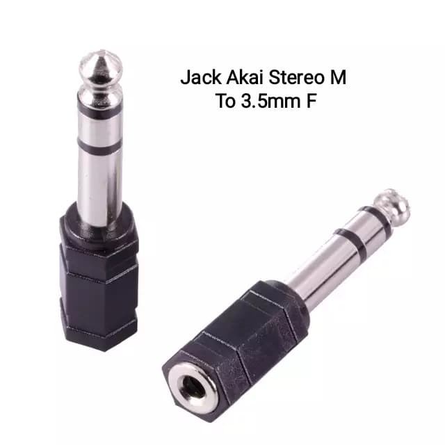 CONNECTOR JACK AUDIO 6.5 MALE TO 3.5 FEMALE