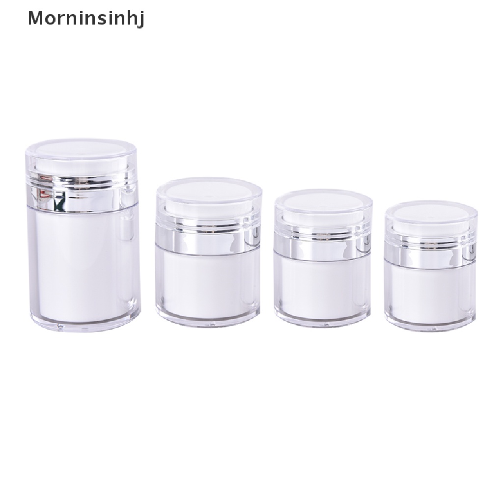 Mornin Acrylic Airless Pump Jar Botol Cream Akrilik Kosong Isi Ulang Kosmetik Berisi id