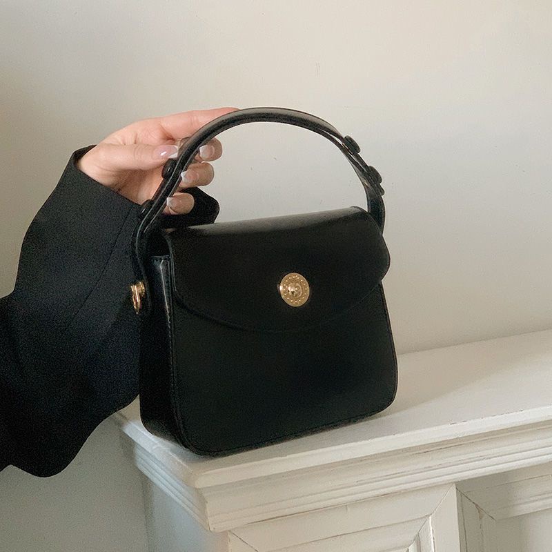 Tas Wanita Selempang Bahu cantik FT61 Kulit elegan putih hitam 16 x 6 x 18 cm Leather