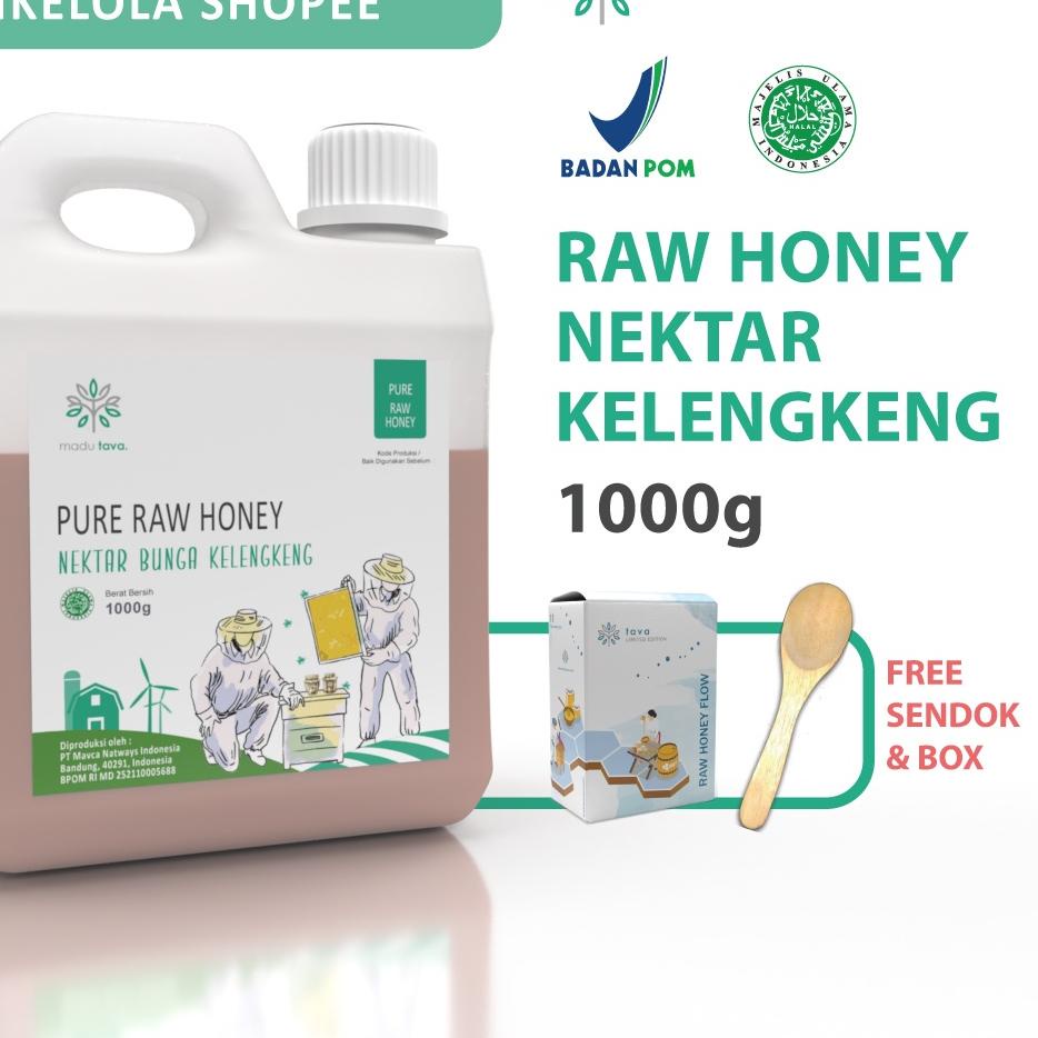 

► Asli Murni 1kg Tava Grade A Nektar Kelengkeng 100% Alami Pure Natural Raw Honey ♠