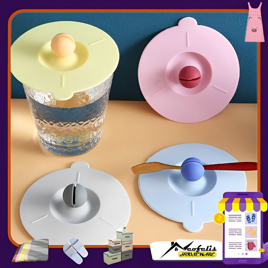 Tutup Gelas Cangkir Silikon / Silicone Mug Lid PR0282