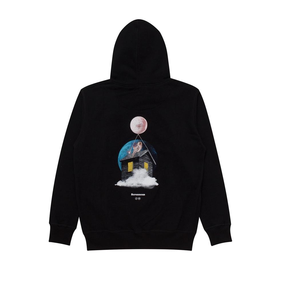 SPECIAL PRICE Screamous Sweater Pullover Hoodie CABIN BLACK