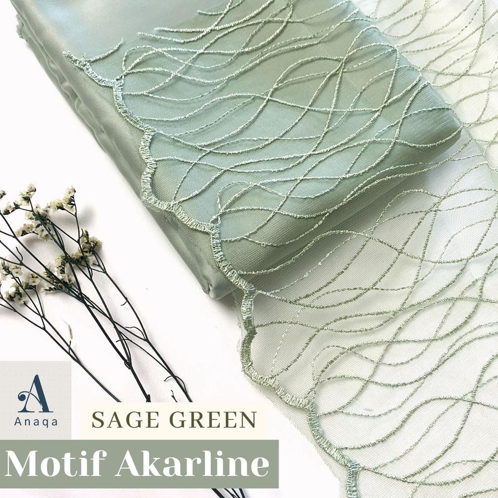 【MEGA SALE】 ½ meter Kain Brukat Premium / Brokat Tile Prancis bahan Kebaya Akar Line Motif