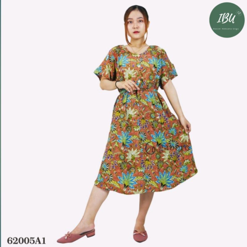 Ibu Daster Kencana Ungu Ds Simanis Batok Kub Ld 105cm Label Biru