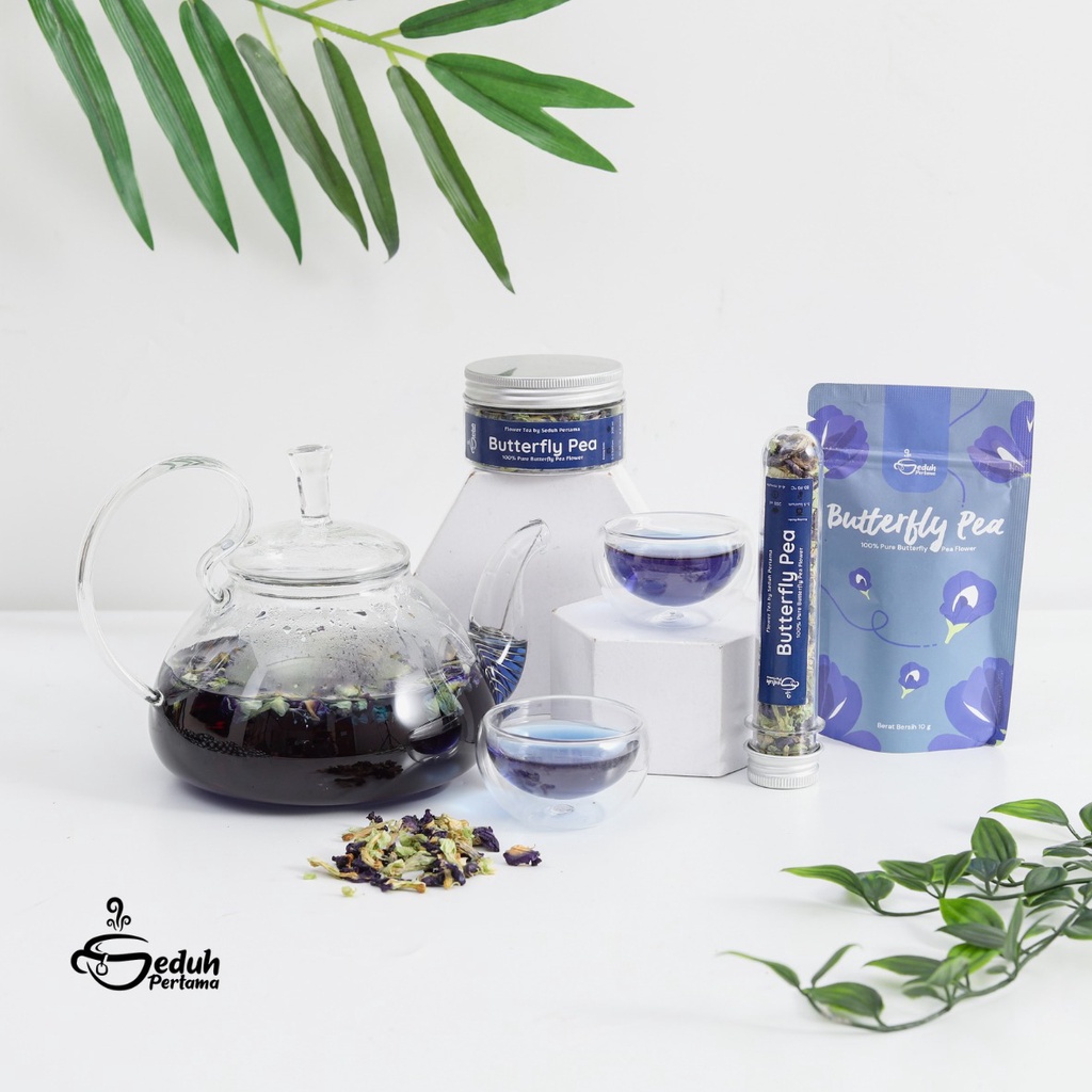 

Seduh Space pouch Butterfly Pea /Telang Kering / Teh Bunga Telang /Pewarna Makanan Alami Biru